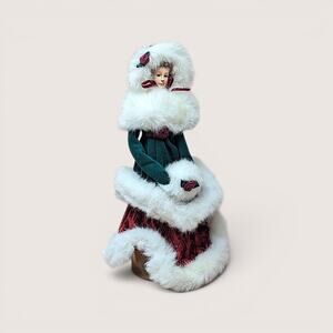 Vintage 1997 Winterthur Tree Topper Doll Christmas Decor